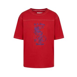 Maison Margiela T-Shirts, female, Red, Size: S T-shirt