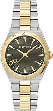 Ferragamo Vega Upper East 2 Two-Tone Bracelet Watch, 28mm in Two Tone at Nordstrom