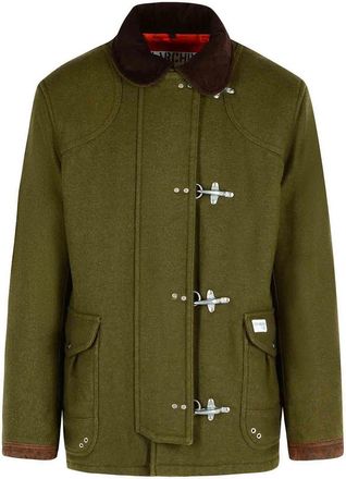 Fay 4Ganci Green Wool Blend Jacket