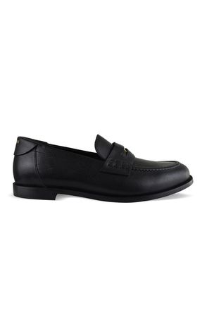 Balmain Leren loafers Zwart