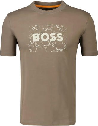 HUGO BOSS Space T-shirt met logo - Bruin