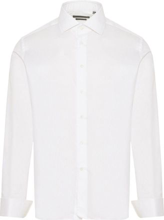 Corneliani Camicia con orlo curvo - Bianco