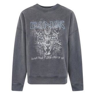 Anine Bing Dames, Sweatshirts & Hoodies, Zwart, Maat: S Katoen