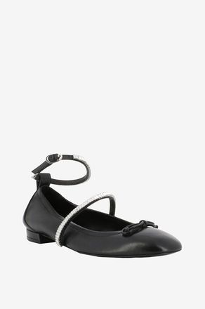 Stuart Weitzman Nappalederballerinas mit Riemchen Stefanie