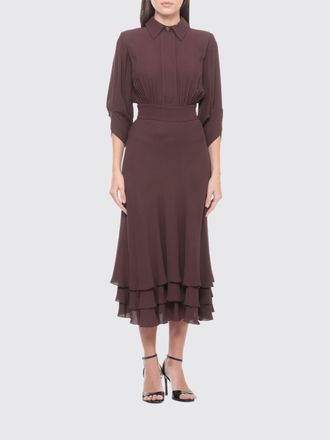 Elisabetta Franchi Abito chemisier Elisabetta Franchi in georgette di viscosa