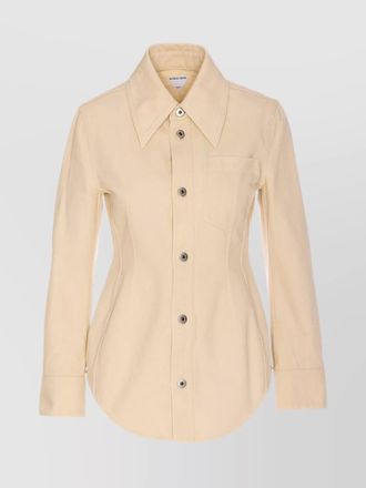 Bottega Veneta cotton fitted denim jacket