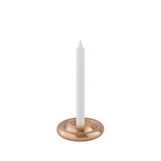 OYOY Savi Solid Brass Candleholder - Low in Brushed Brass at Nordstrom