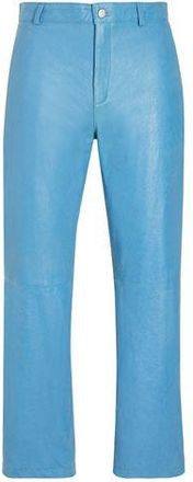 8 by YOOX LEATHER WIDE LEG PANTS