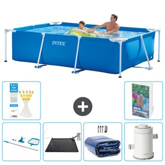Intex Piscina Con Estructura Rectangular - 260x160x65 Cm - 7-piezas S61
