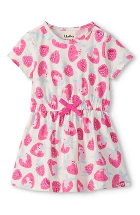 Hatley Kids Delicious Berries Print Cotton Dress in Cami Lace at Nordstrom, Size 12-18M