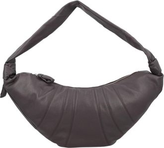 Christophe Lemaire Brown Knotted Detail Padded Strap Shoulder Bag