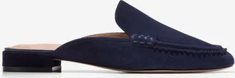 Cole Haan Womens Pollina Scalloped Mules - Blue Size 5.5