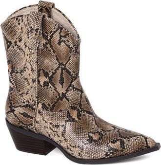 Shushop Zouzou Western Boot in Natural Snake at Nordstrom, Size 8.5