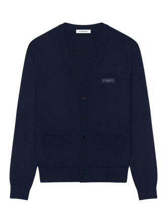 Givenchy Couture Seam wool grosgrain-detail cardigan