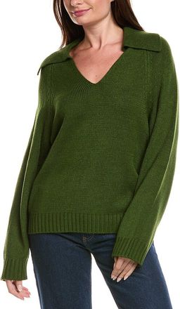 WeWoreWhat Collar V-Neck Sweater