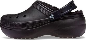 Crocs (WMNS) Crocs Classic Platform Lined Clog Black 207938-001