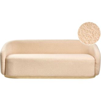 Beliani Beliani - Divano a 2 posti Minimalista Divano imbottito Boucle Seduta spessa Beige Sipo