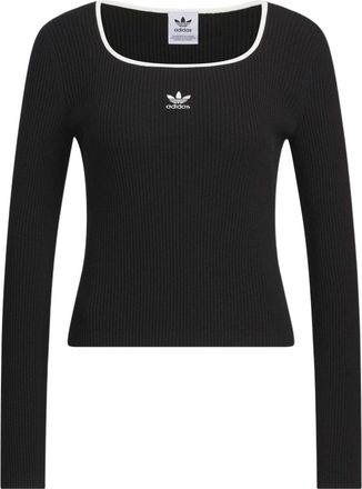 adidas (WMNS) adidas Adi Long Sleeve Fully Fashion Sweater Asia Sizing Black JM8052