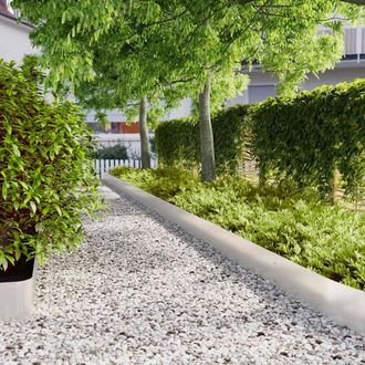 Berkfield Home Lawn Edgings 30 pcs 20x103 cm Stainless Steel in Silver