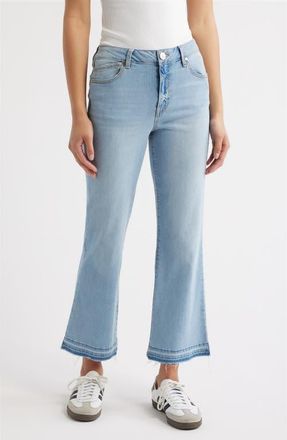 1822 Denim Release Hem High Waist Demi Bootcut Jeans in Harmony at Nordstrom, Size 30