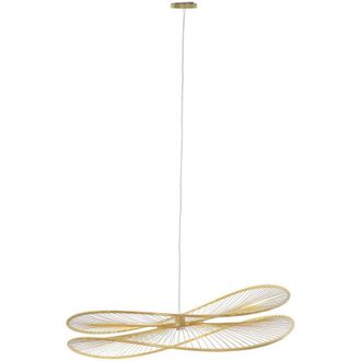 DKD Home Decor Lampadario DKD Home Decor Marrone Bamb&ugrave; 50 W 100 x 100 x 25 cm
