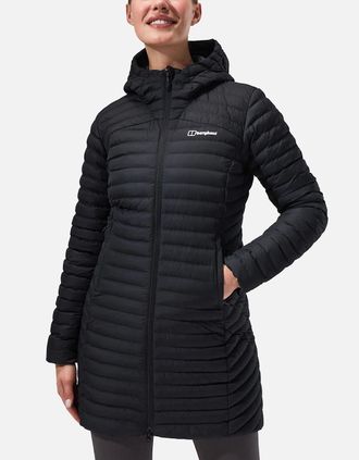 Berghaus Womens Berghaus Womens Nula Micro Long Padded Hooded Jacket - Black - Size: 14
