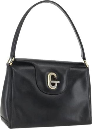 Gucci Pre-owned Handbags, female, Black, Size: ONE SIZE Pre-owned Vintage Leather Handbag