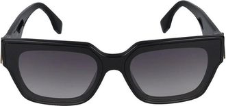Fendi Sunglasses, unisex, Black, Size: 63 MM First Square Sunglasses