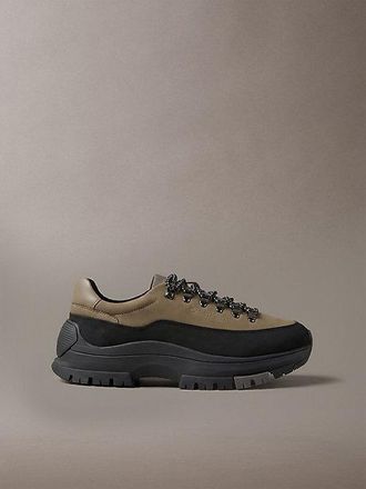 Calvin Klein Zapatos H&iacute;bridos De Trekking De Piel De Nobuk