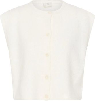 Kaffe Jersey de cuello redondo - Knitwear - Mujer - Blanco - XL
