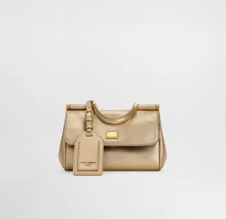 Dolce & Gabbana My Sicily Handbag - Woman Handbags Gold Onesize