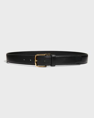 The Row Classic Calf Leather Belt