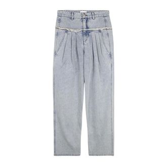 Isabel Marant Iniza Wide Jeans - female - Marant &eacute;toile - Loose Fit Jeans - Blue - 2XS - Jeans