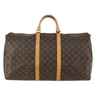 Louis Vuitton Pre-owned Weekend Bags, female, Brown, Size: ONE SIZE Pre-owned Canvas Weekend Bag