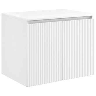 vidaXL Mueble De Ba&ntilde;o Montado En La Pared Blanco 62,5 X 44,5 X 50 Cm Vidaxl