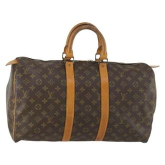 Louis Vuitton Pre-owned Weekend Bags, female, Brown, Size: ONE SIZE Pre-owned Canvas Weekend Bag