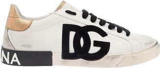 Dolce & Gabbana White Logo Sneakers