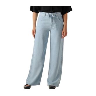 Second Female Dames, Jeans, Blauw, Maat: L Denim