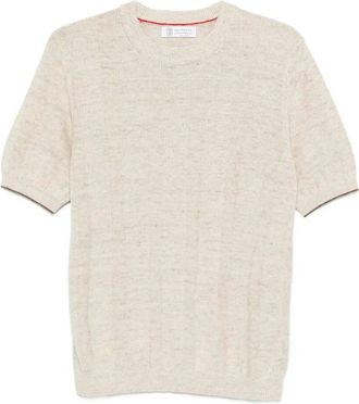 Brunello Cucinelli Short Sleeve Sweater