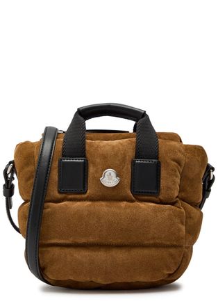 Moncler Caradoc Micro Suede Cross-body bag - Brown - One Size
