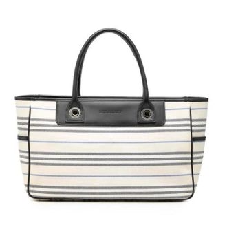 Burberry Pre-owned Vintage Tote Bag - Dames - Vintage Shopper - Wit - ONE Size - Leer - Vintage