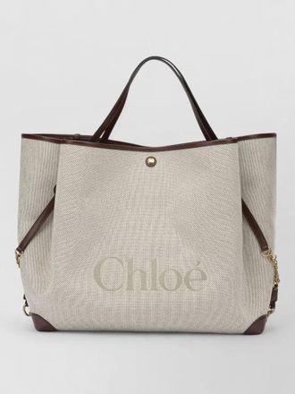 Chlo&eacute; clover chain trim large tote bag