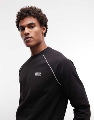 Barbour Markford - Felpa girocollo nera con logo-Nero