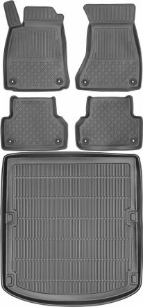 OEM Juego De Alfombrillas Para Coche Y Maletero Para Audi A4 B9 Sed&aacute;n (2015)