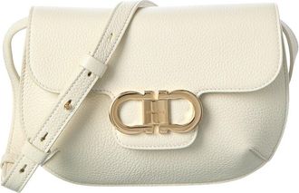 Ferragamo Gancini Leather Shoulder Bag
