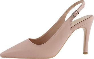 Generic On Shoes Women States Pointed Head Back Hollow High Heels Shallow Mouth with A Buckle Girl High Heel Sandals Female Purple Shoes Women Low Heels (Pink