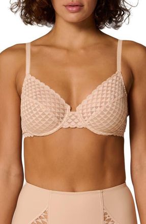 Simone P&eacute;r&egrave;le French Full Cup Underwire Bra in Peau Rose at Nordstrom, Size 38E