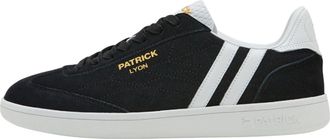 Patrick Mens Lyon Suede Cupsole Sneakers (Zwart/Wit)