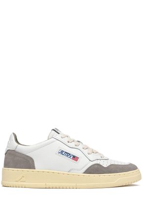 Autry Grey Medalist Suede Leather Sneakers