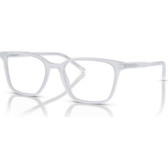 Dolce & Gabbana 54mm Square optical glasses in Transparent at Nordstrom